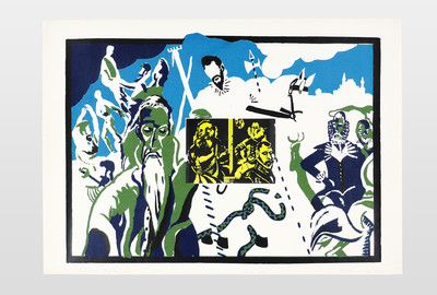 »Reise nach Toledo« (Zustandsdruck), nach El Grecco, 1970 Edition Hiepe, München Serigrafie auf Papier
