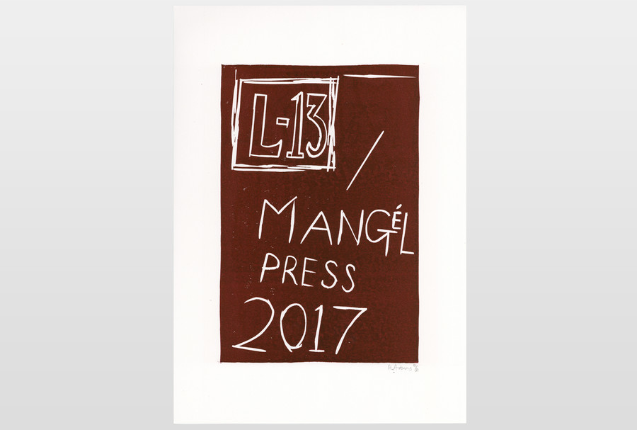 O.T (Mangél Press 2017) Linoldruck auf Papier