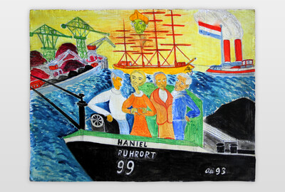 Haniel Ruhrort, 1993 Tempera und Aquarell auf Karton