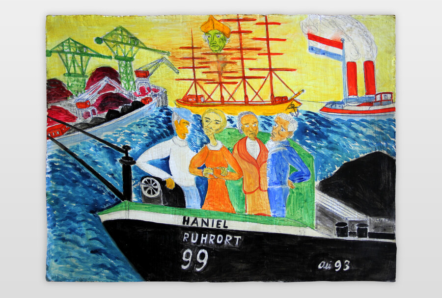 Haniel Ruhrort, 1993 Tempera und Aquarell auf Karton