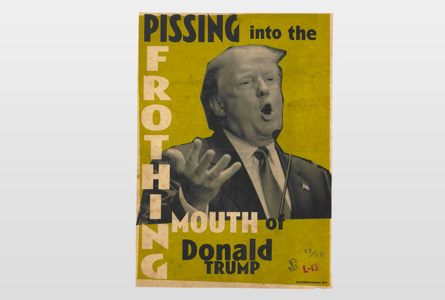 Pissing into the mouth... Plakatduck (limitiert und distressed)