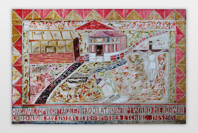 O.T. (Adoration Infirm. Ward), 1965 Mischtechnik und Collage auf Karton