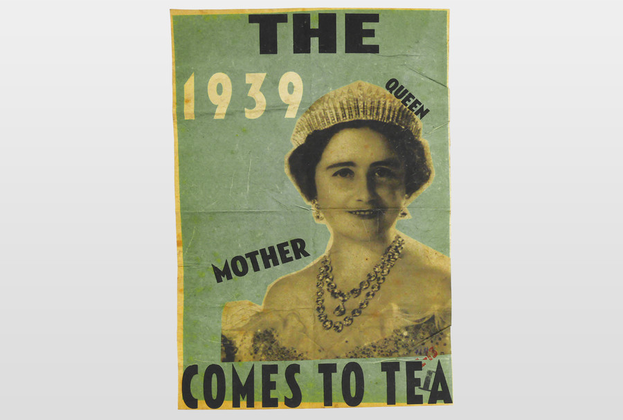 The Queen Mother comes to Tea Plakatduck (limitiert und distressed)