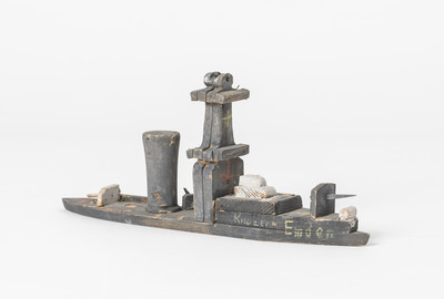 Kriegsschiff, Deutschland Holz, Metall, Farbe