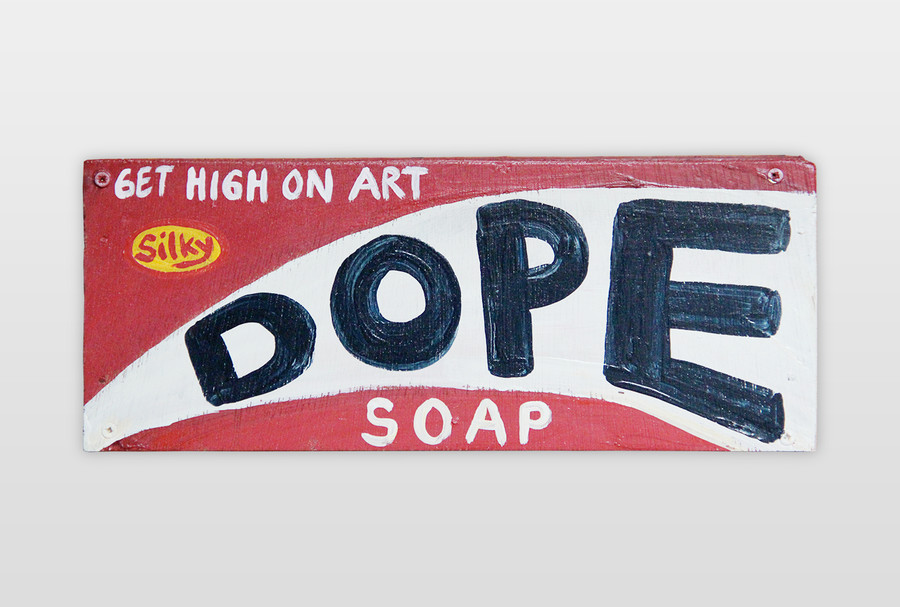 Dope Soap Farbe auf Holz